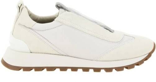 BRUNELLO CUCINELLI Sneakers met Juweelversiering om in te stappen White Dames