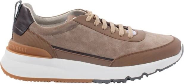 BRUNELLO CUCINELLI Sportieve Sneakers Brown Heren