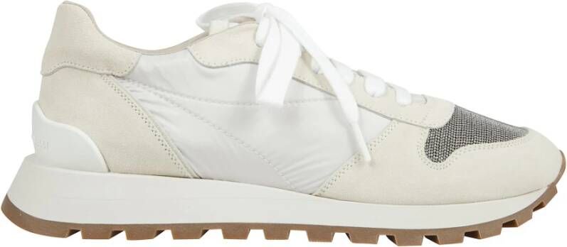 BRUNELLO CUCINELLI Stijlvolle Leren Schoenen White Dames