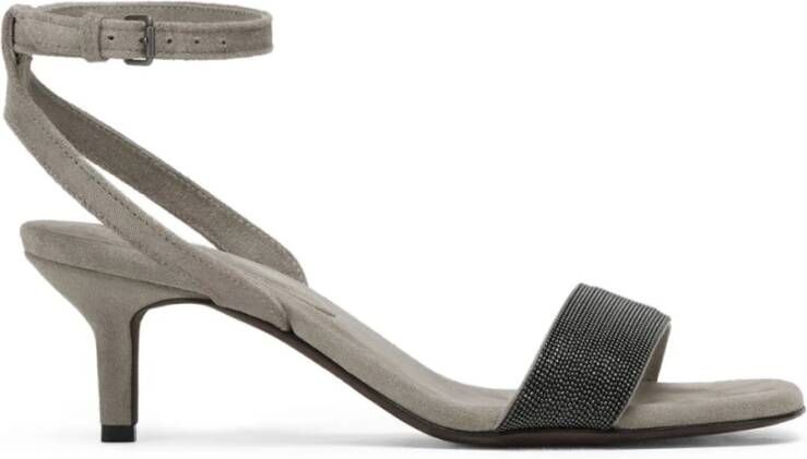 BRUNELLO CUCINELLI Stijlvolle Sandalen Gray Dames