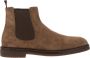 BRUNELLO CUCINELLI Suede Chelsea Boot met Ambacht en Fijne Materialen Brown Heren - Thumbnail 1