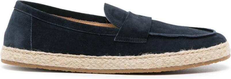 BRUNELLO CUCINELLI Suede Espadrilles Gemaakt in Italië Blue Heren