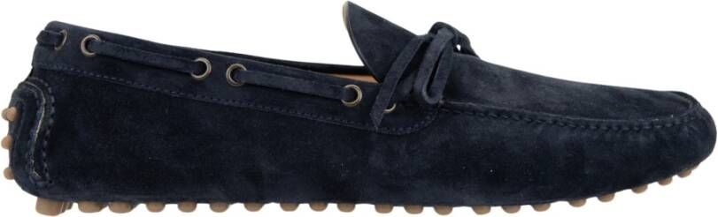 BRUNELLO CUCINELLI Suède Instap Heren Loafer Schoen Blue Heren