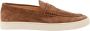 BRUNELLO CUCINELLI Suede Loafer met Logo Print Brown Heren - Thumbnail 1