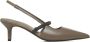 BRUNELLO CUCINELLI Taupe Leren Slingback Pumps met Monili Versiering Gray Dames - Thumbnail 1