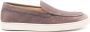 BRUNELLO CUCINELLI Taupe Leren Sneaker met Rubberen Zool Brown Heren - Thumbnail 1