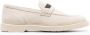 BRUNELLO CUCINELLI Witte Leren Suède Instappers Slip-On Schoenen Beige Dames - Thumbnail 1