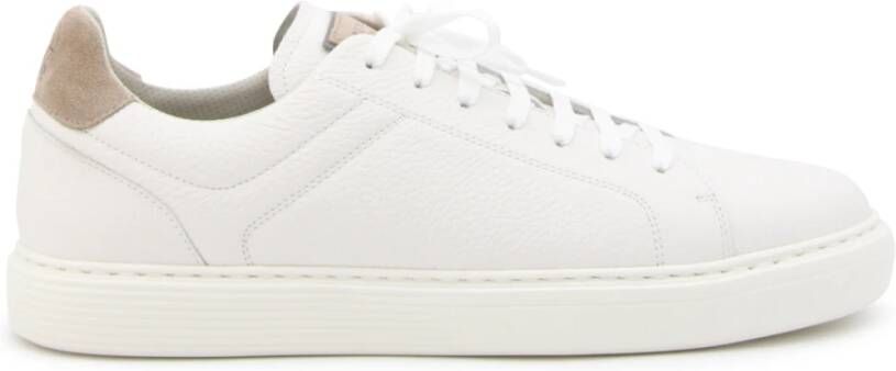 BRUNELLO CUCINELLI Witte Lichtgewicht Natuurlijke Sneakers White Heren