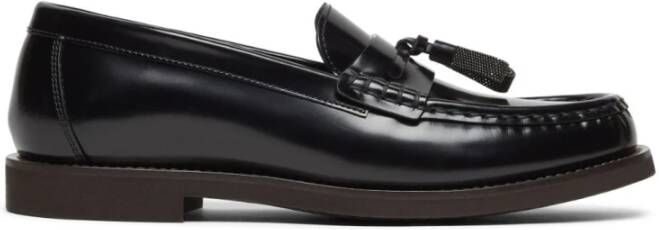 BRUNELLO CUCINELLI Zwarte platte schoenen Black Dames