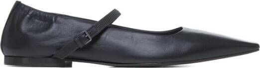 BRUNELLO CUCINELLI Zwarte platte schoenen Elegante stijl Black Dames