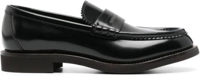 BRUNELLO CUCINELLI Zwarte platte schoenen met Monili-ketting Black Dames