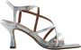 Bruno Premi Leren Hoge Hak Sandalen Gray Dames - Thumbnail 1