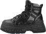 Buffalo Fusion Hybrid Mid Top Sneakers Black Dames - Thumbnail 2