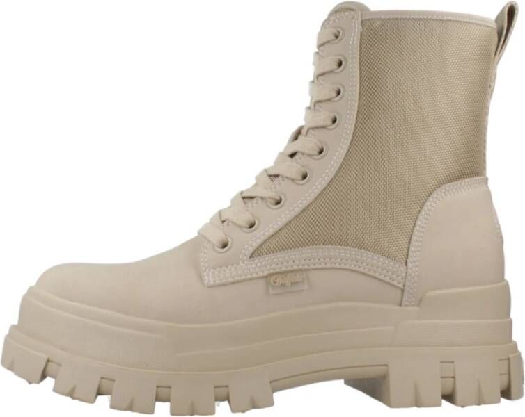 Buffalo Aspha Com2 Lace Up Mid Boots Schoenen cream maat: 42 beschikbare maaten:36 37 38 39 40 41 42