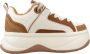 Buffalo Platform Sneakers Beige Dames - Thumbnail 2