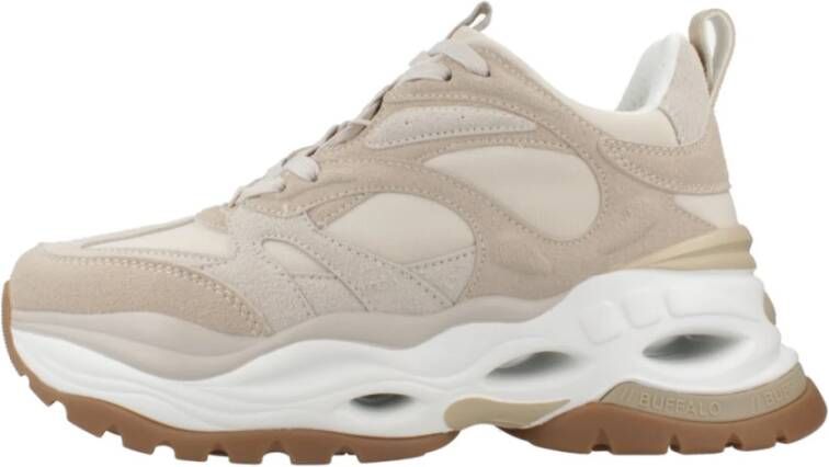 Buffalo Stijlvolle Sneakers voor Mannen en Vrouwen Beige Dames