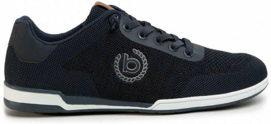 Bugatti Donkerblauwe Veterschoenen voor Mannen Blue Heren