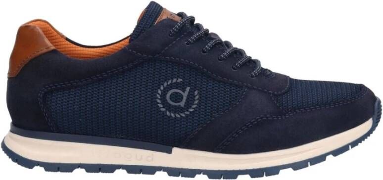 Bugatti Blauwe Suède Heren Sneakers Blue Heren