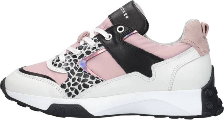 Bullboxer Roze Lage Sneakers Atp000 Multicolor Dames