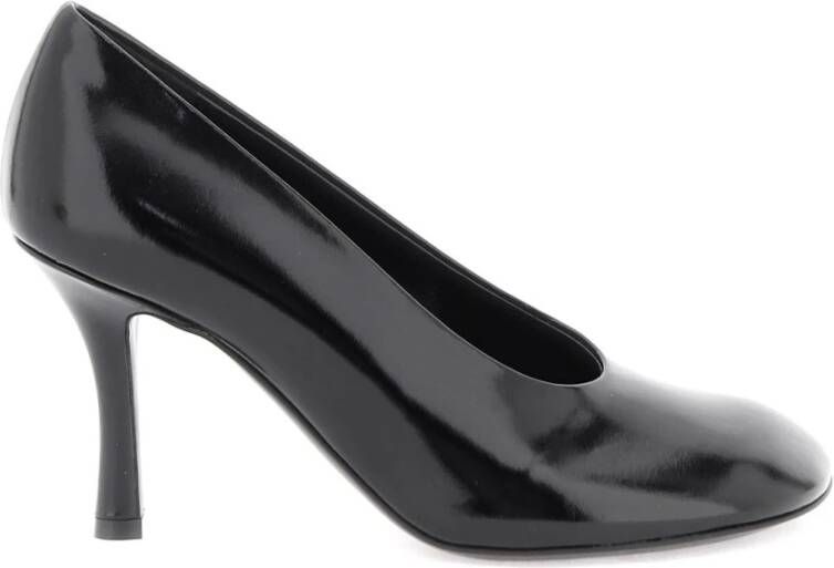 Burberry Baby pumps van glanzend leer met stiletto hak Black Dames