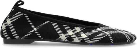 Burberry Ballet Flats Knit Black Dames