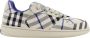 Burberry Beige Sneakers Veters Rubberen Zool Multicolor Heren - Thumbnail 1