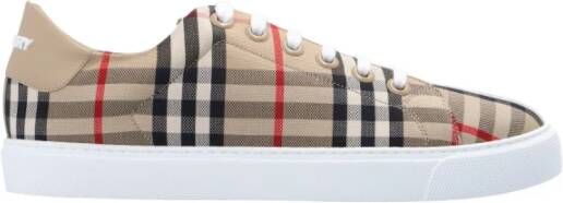 Burberry Newalbridge sneakers onder controle canvas Beige Dames