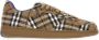 Burberry Geruit Patroon Veterschoenen Platte Zool Brown Heren - Thumbnail 4