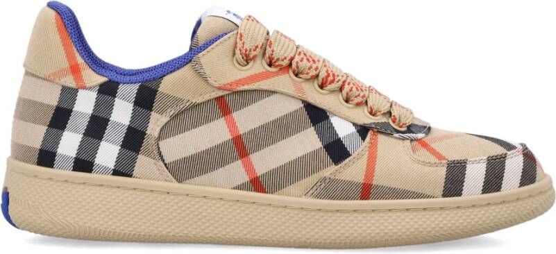 Burberry Check Terrace Sneakers Beige Dames