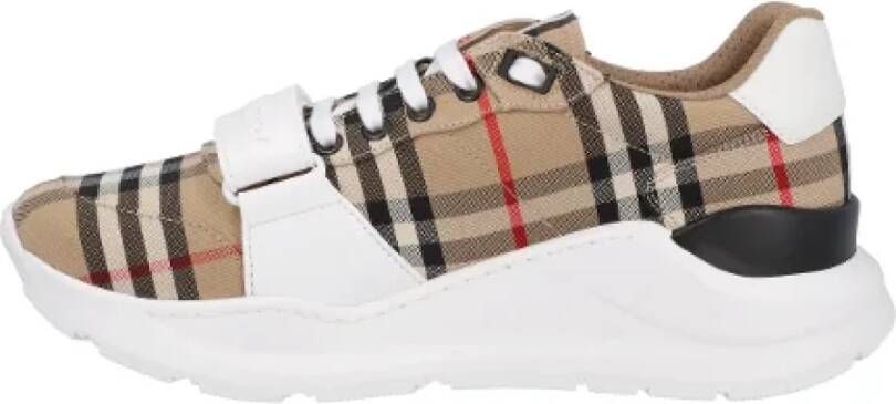 Burberry Cotton sneakers Beige Heren