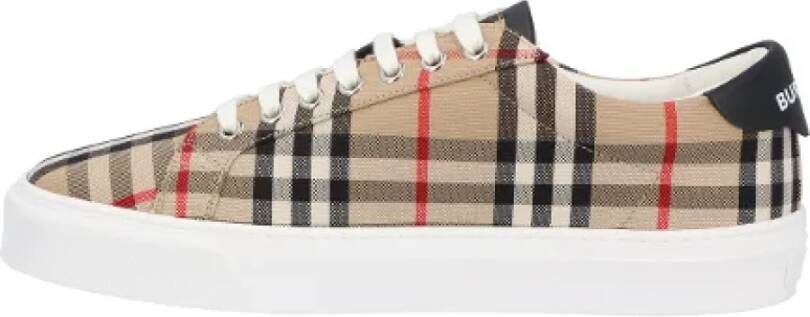 Burberry Cotton sneakers Beige Heren