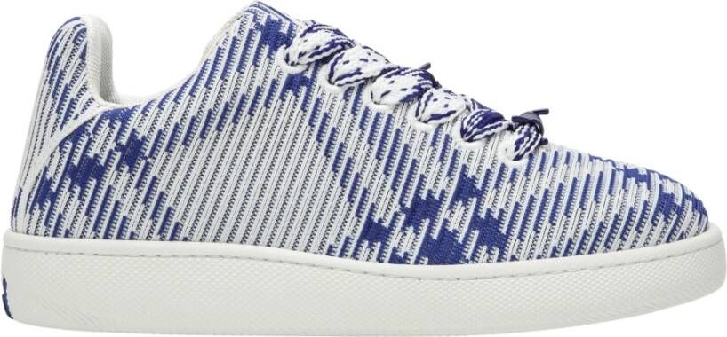 Burberry Gebreide Lage Sneaker Blue Heren