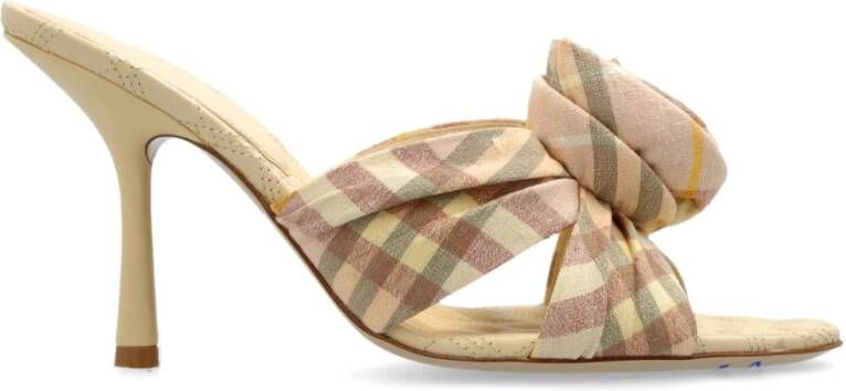 Burberry Gehakte pantoffels Mews Beige Dames