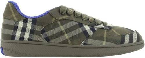 Burberry Geruite Sneakers met Vetersluiting Multicolor Heren