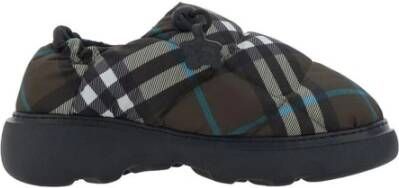 Burberry Gewatteerde Check Slip-On Platte Schoenen Multicolor Dames