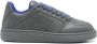 Burberry Grijze Leren Sneakers met Blauw Interieur Gray Heren - Thumbnail 1