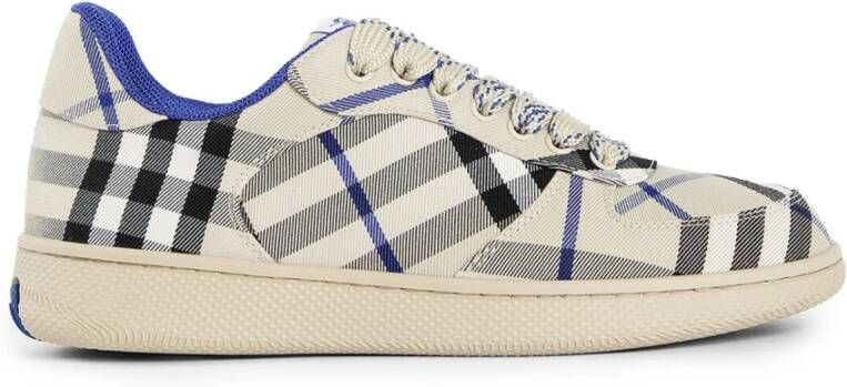 Burberry Handtekening Check Lace-Up Terras Schoenen Beige Dames