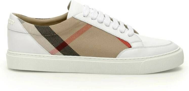 Burberry Huis Check Sneakers White Dames