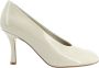 Burberry Ronde neus Stiletto hak Leren dÃ©colletÃ© White Dames - Thumbnail 12