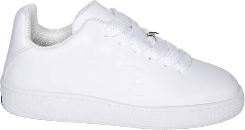 Burberry Leren sneakers met veters White Heren