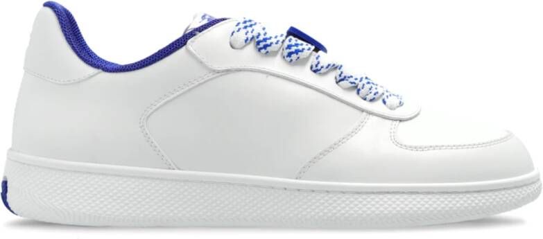 Burberry Witte Leren Terras Sneakers Vrouwen White Dames