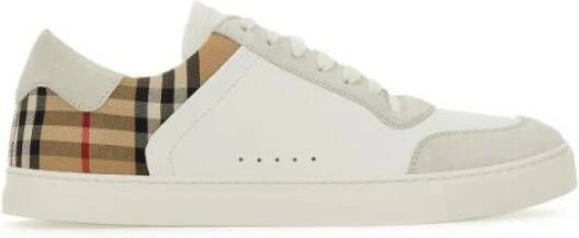 Burberry Multicolor Leren Sneakers Ss2024 Model 8069089_A9022 White Heren