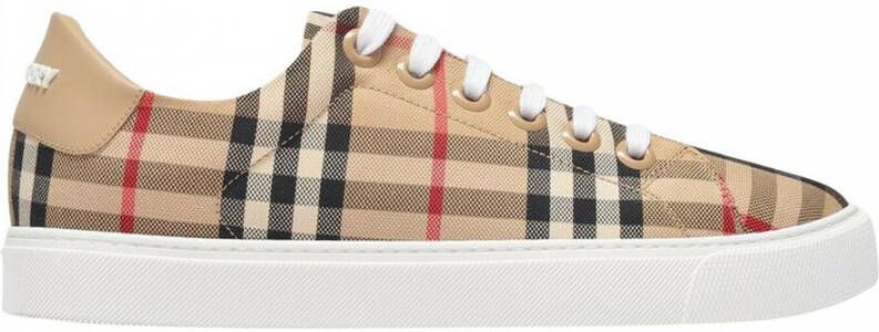 Burberry Newalbridge sneakers onder controle canvas Beige Dames