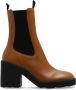 Burberry Bruine Enkellaarzen Elegante Stijl Brown Dames - Thumbnail 1