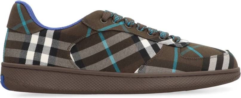 Burberry Ronde Neus Lage Sneakers Green Heren