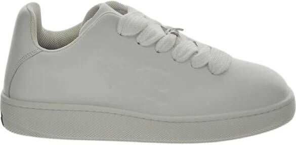 Burberry Leren sneakers met veters White Heren