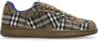 Burberry Geruit Patroon Veterschoenen Platte Zool Brown Heren - Thumbnail 7