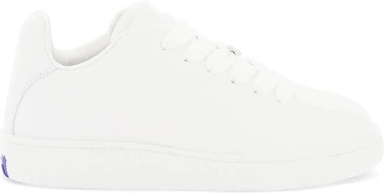 Burberry Leren sneakers met veters White Heren