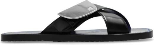 Burberry Streep slides Black Heren