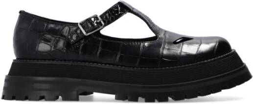 Burberry T-Bar leren schoenen Black Dames